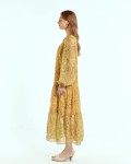 SIXDO Voile Flared Dress for Women
